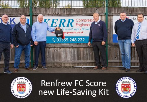 Renfrew FC Score New Life-Saving Kit