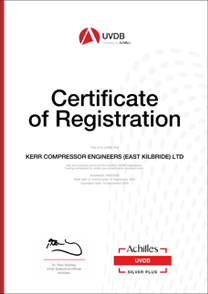 Achilles Certificate of Registration